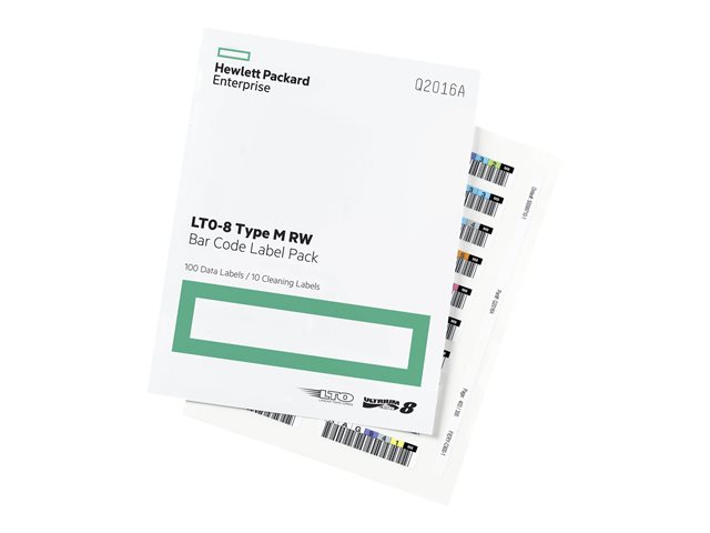 HPE LTO-7 Type M Ultrium RW Bar Code Label Pack - bar code labels