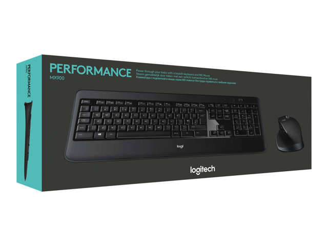 Logitech MX900 Performance - keyboard and mouse set - German Input Device