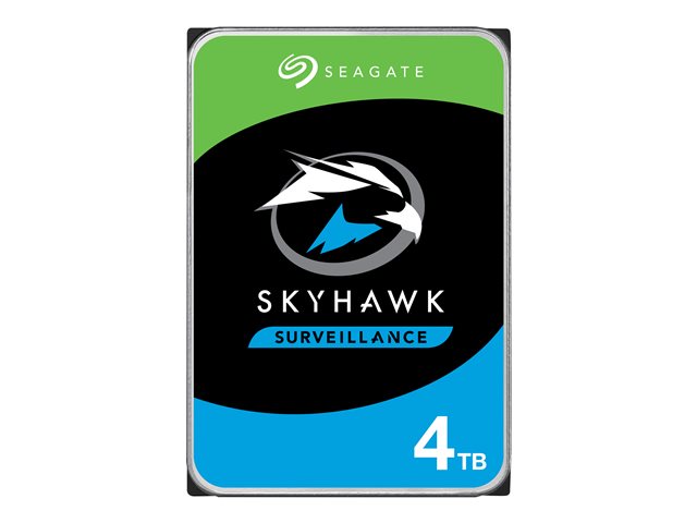 Seagate SkyHawk ST4000VX016 - Hard drive - 4 TB - internal - 3.5" - SATA 6Gb/s - buffer: 256 MB - with 3 years Seagate Rescue Data Recovery