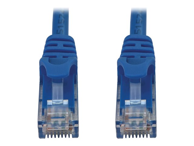 Eaton Tripp Lite Series Cat6a 10G Snagless Molded UTP Ethernet Cable (RJ45 M/M), PoE, Blue, 25 ft. (7.6 m) - network cable - 7.62 m - blue