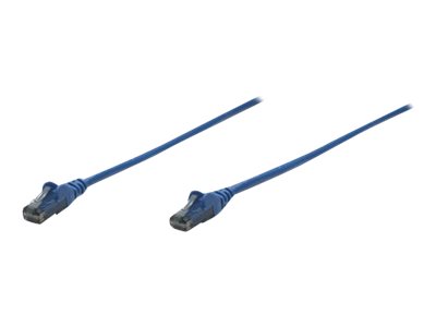 Intellinet Network Patch Cable, Cat6, 3m, Blue, CCA, U/UTP, PVC, RJ45, Gold Plated Contacts, Snagless, Booted, Lifetime Warranty, Polybag - patch cable - 3 m - blue