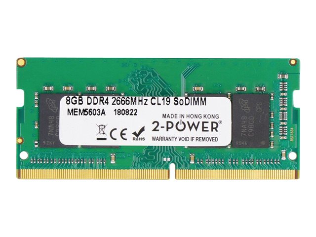 8GB DDR4 2666MHz CL19 SoDIMM