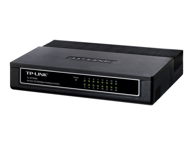 TP-Link TL-SF1016D 16-Port 10/100Mbps Desktop Switch - switch - 16 ports