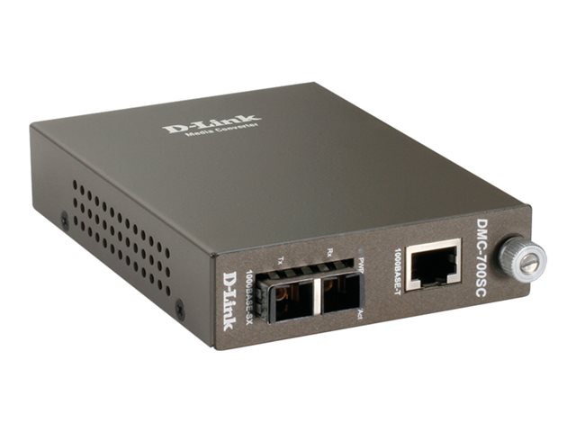 D-Link DMC 700SC - fibre media converter - 1GbE