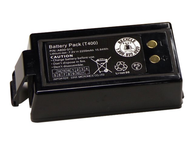 Star BATTERY PACK - printer battery - Li-Ion - 2200 mAh