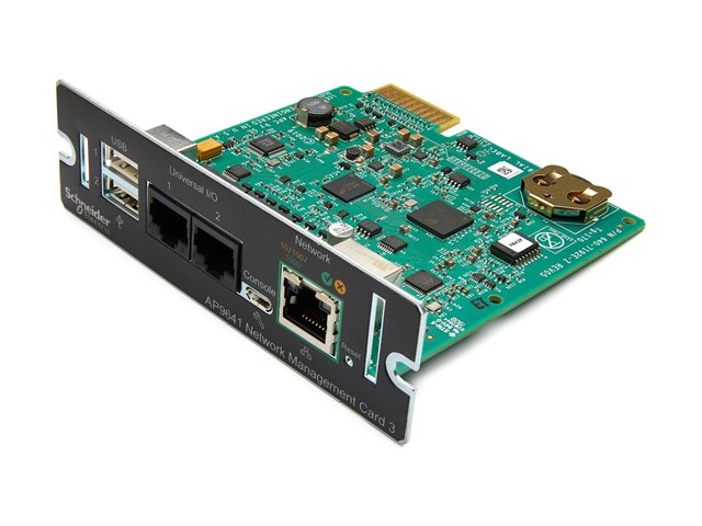 Schneider Electric Network Management Card 3 with Environmental Monitoring - remote management adapter - Gigabit Ethernet
