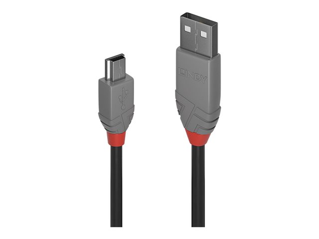 0.2M USB 2.0 TYPE A TO MINI-B CABLE ANTHRA LINE