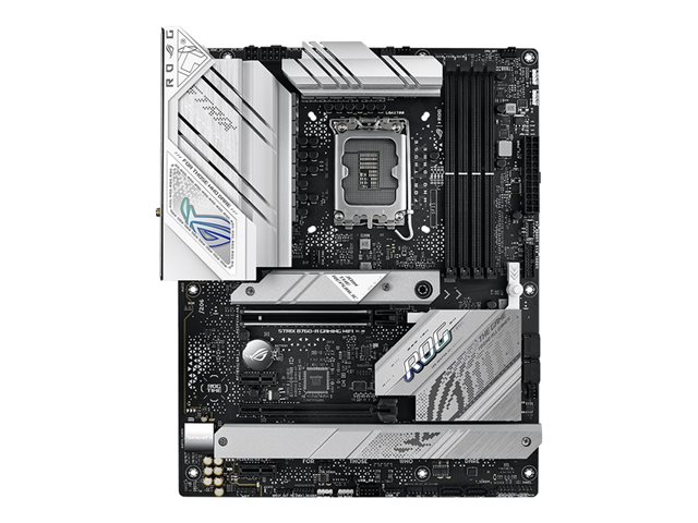ASUS ROG STRIX B760-A GAMING WIFI - Motherboard - ATX - LGA1700 Socket - B760 Chipset - USB-C 3.2 Gen 2x2, USB 3.2 Gen 2, USB 3.2 Gen 1, USB-C 3.2 Gen 1, USB-C 3.2 Gen2 - 2.5 Gigabit LAN, Wi-Fi 6E, Bluetooth - onboard graphics (CPU required) - HD Audio (8