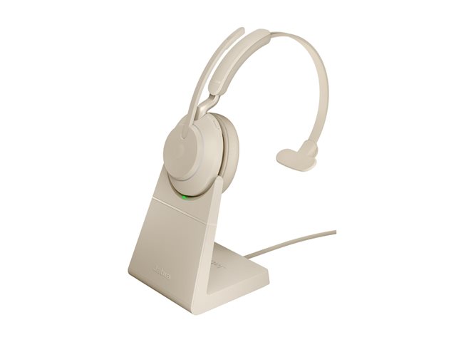 Jabra Evolve2 65 UC Mono - headset - with charging stand