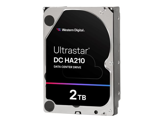 WD Ultrastar DC HA210 HUS722T2TALA604 - Hard drive - 2 TB - internal - 3.5" - SATA 6Gb/s - 7200 rpm - buffer: 128 MB