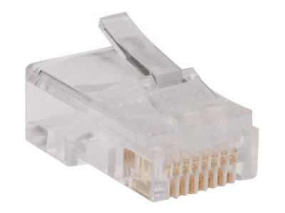 Eaton Tripp Lite Series RJ45 for Solid / Standard Conductor 4-Pair Cat5e Cat5 Cable 100 Pack - network connector