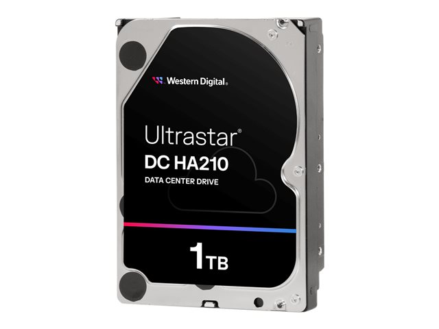 WD Ultrastar DC HA210 HUS722T1TALA604 - Hard drive - 1 TB - internal - 3.5" - SATA 6Gb/s - 7200 rpm - buffer: 128 MB