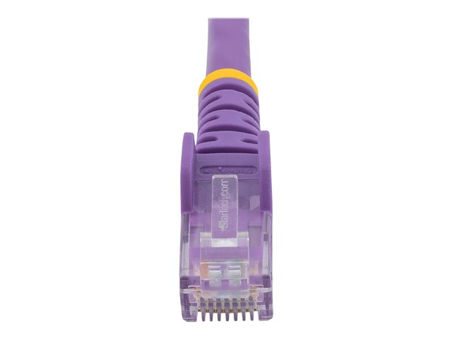 StarTech.com 2m CAT6 Ethernet Cable, 10 Gigabit Snagless RJ45 650MHz 100W PoE Patch Cord, CAT 6 10GbE UTP Network Cable w/Strain Relief, Purple, Fluke Tested/Wiring is UL Certified/TIA - Category 6 - 24AWG (N6PATC2MPL) - Patch cable - RJ-45 (M) to RJ-45 (