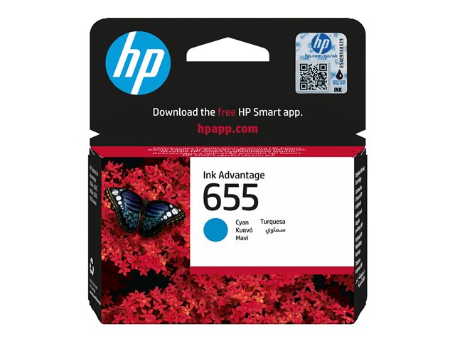 INK CARTRIDGE NO 655 CYAN HU