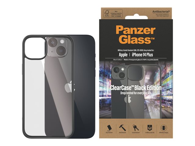 PANZERGLASS CLEARCASE BLACK FRAME APPLE IPHONE 2022 6.7IN M
