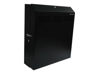StarTech.com 4U 19in Secure Horizontal Wall Mountable Server Rack - Rack - wall mountable - 120 mm - black - 4U - 19"