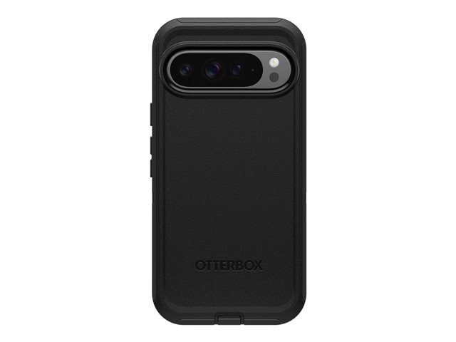 OtterBox Defender Series - Back cover for mobile phone - rugged - polycarbonate, thermoplastic elastomer (TPE) - black - for Google Pixel 9 Pro XL