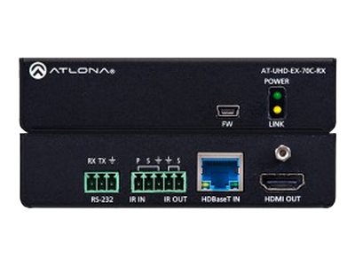 4K/UHD HDMI Over HDBaseT Receiver with Control and PoE
