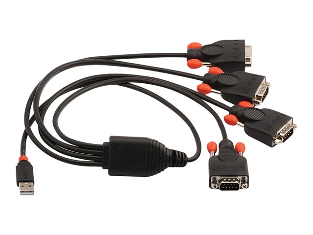 Lindy USB to Serial Converter Lite - serial adapter - USB - RS-232 x 4
