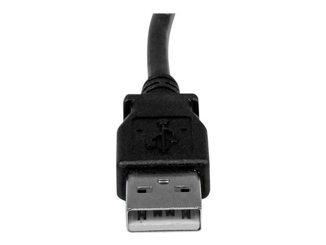 StarTech 1m USB 2.0 A to Right Angle B Cable Cord - 1 m USB Printer Cable - Right Angle USB B Cable - 1x USB A (M), 1x USB B (M) (USBAB1MR) - USB cable - USB Type B (M) to USB (M) - USB 2.0 - 1 m - 90° connector - black