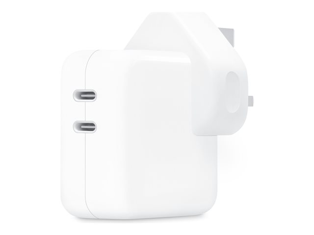 Apple - Power adapter - 35 Watt - 2 output connectors (USB-C) - United Kingdom