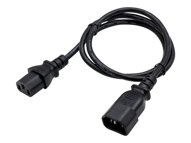 AddOn 2ft 100-250V Power Cable - power extension cable - IEC 60320 C14 to power IEC 60320 C13 - 61 cm