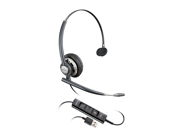 HP Poly EncorePro HW715 - EncorePro 700 Series - headset - on-ear - wired - USB-A - black