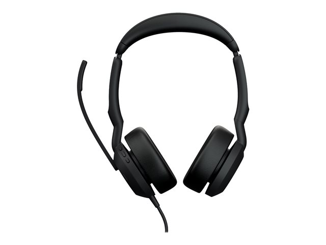 Jabra Evolve2 50 UC Stereo - Headset - on-ear - wired - active noise cancelling - USB-C - black - Zoom Certified, Certified for Microsoft Teams, Cisco Webex Certified, Alcatel-Lucent Certified, Avaya Certified, Unify Certified, Amazon Chime Certified