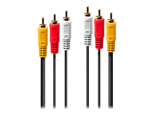 Lindy Premium video / audio cable - composite video / audio - 3 m
