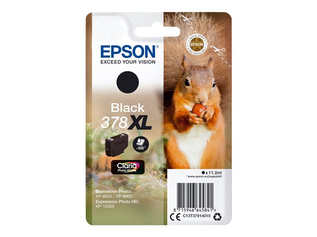 Epson 378XL - XL - black - original - ink cartridge