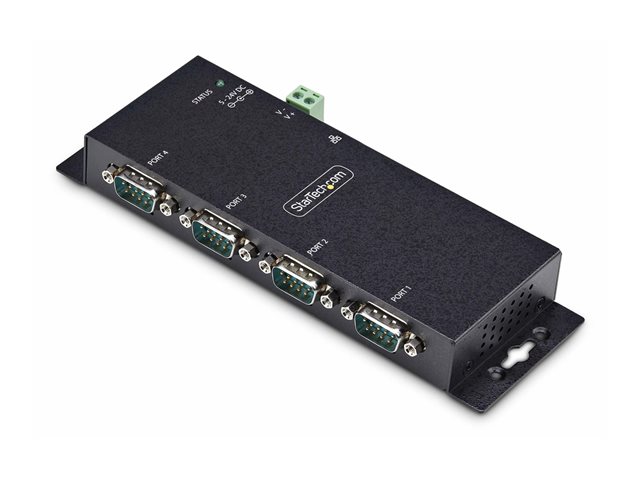 StarTech.com 4P Serial to Ethernet Adapter, IP LAN to RS232 DB9 Converter - device server - TAA Compliant