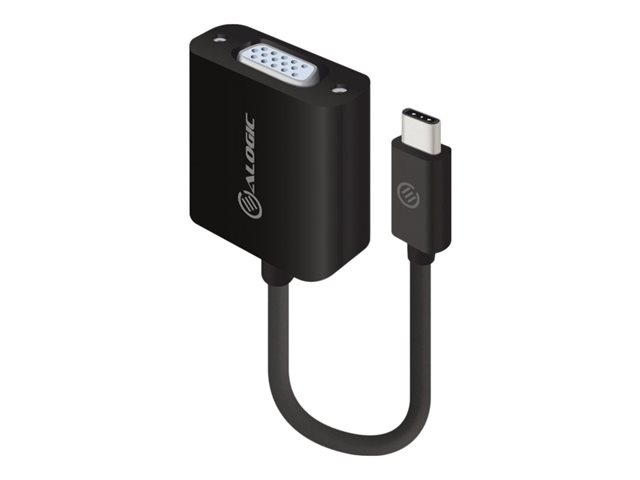 ALOGIC 15CM USB-C TO VGA ADAPTER-BLACK