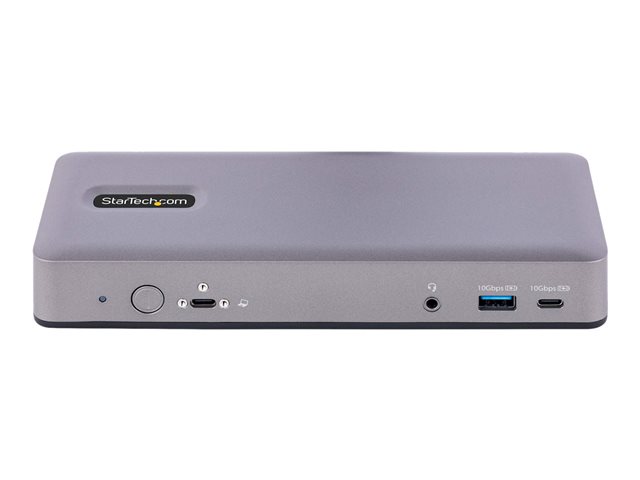 Startech USB-C Docking Station - Multi Monitor HDMI/DP/DP Alt Mode USB-C Dock - 3x 4K30 / 2x 4K60 - 7-Port USB Hub - 60W Power Delivery - GbE - 3.5mm Audio - Works With Chromebook certified - Docking station - USB-C / Thunderbolt 3 / Thunderbolt 4 - 2 x H
