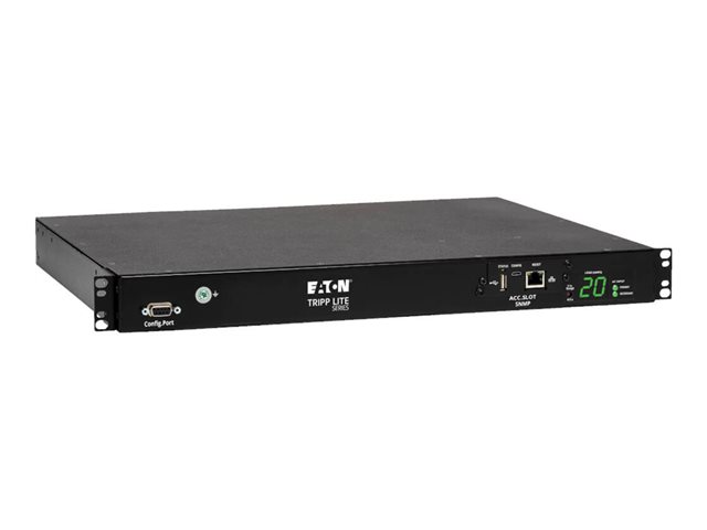 Eaton Tripp Lite Series PDU Switched ATS 200-240V 16/20A 8 C13 2 C19 C20 Horizontal 1URM - Horizontal rackmount - power distribution unit (rack-mountable) - 16 A - AC 200-240 V - 3.8 kW - Ethernet - input: IEC 60320 C20 - output connectors: 10 (power IEC 