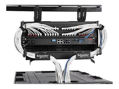APC - Rack cable management frame - black - 4U - 19" - TAA Compliant - for P/N: SURT1000RMXLI-NC