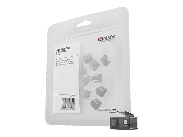 RJ-45 PORT BLOCK(WITHOUT KEY) - PACK OF 20 BLACK