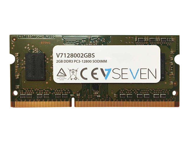 V7 - DDR3 - module - 2 GB - SO-DIMM 204-pin - 1600 MHz / PC3-12800 - unbuffered