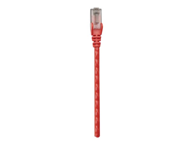 NETWORK CABLE CAT6 CCA 1M RED U/UTP SNAGLESS/BOOTED