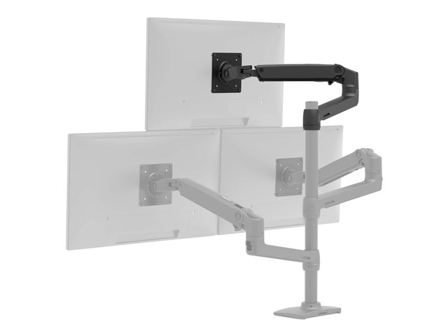 Ergotron LX mounting component - Constant Force Technology - for LCD display - matte black