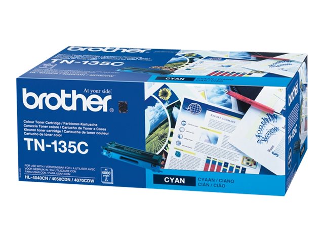 Brother TN135C - High Yield - cyan - original - toner cartridge - for Brother DCP-9040, 9042, 9045, HL-4040, 4050, 4070, MFC-9420, 9440, 9450, 9840