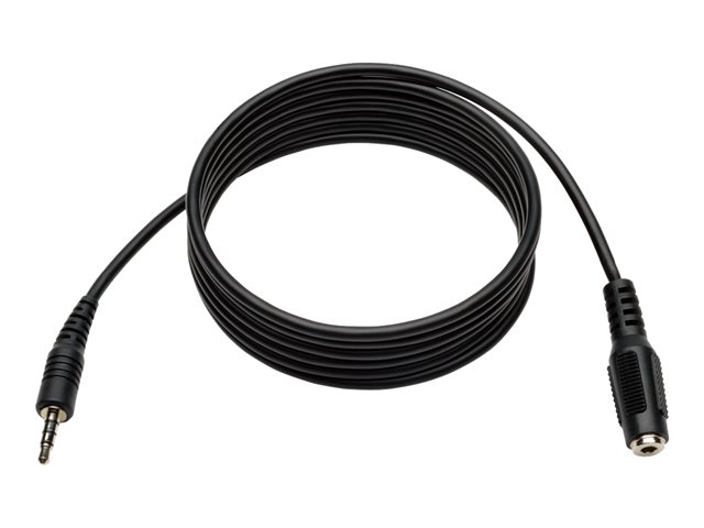 Eaton Tripp Lite Series 3.5 mm Mini Stereo Audio 4-Position TRRS Headset Extension Adapter Cable (M/F), 6 ft. (1.8 m) - headset extension cable - 2 m