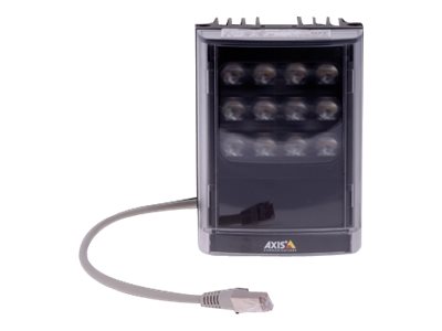 AXIS T90D20 PoE IR-LED Illuminator - Infrared illuminator - ceiling mountable, pole mountable, wall mountable - indoor, outdoor - black