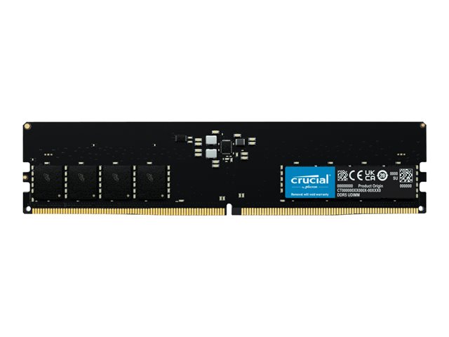 Crucial - DDR5 - module - 32 GB - DIMM 288-pin - 5600 MT/s / PC5-44800 - CL46 - 1.1 V - unbuffered - on-die ECC