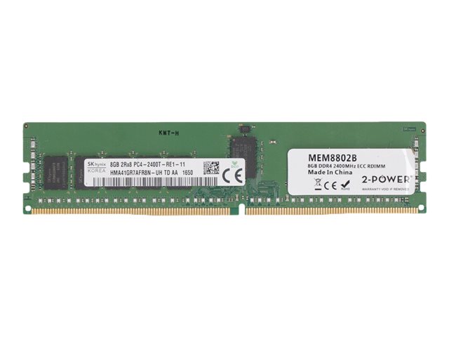 2-Power - DDR4 - module - 8 GB - DIMM 288-pin - 2400 MHz / PC4-19200 - registered