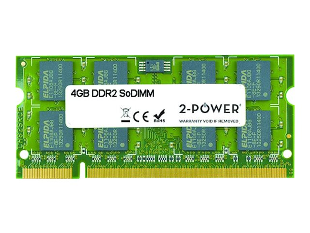 2-Power - DDR2 - 4 GB - SO-DIMM 200-pin - 800 MHz / PC2-6400 - CL6 - unbuffered - non-ECC - for Dell Latitude E6500
