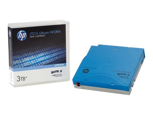 HP Ultrium WORM Custom Labeled Data Cartridge - LTO Ultrium WORM 5 - 1.5 TB / 3 TB - labeled - light blue - storage media