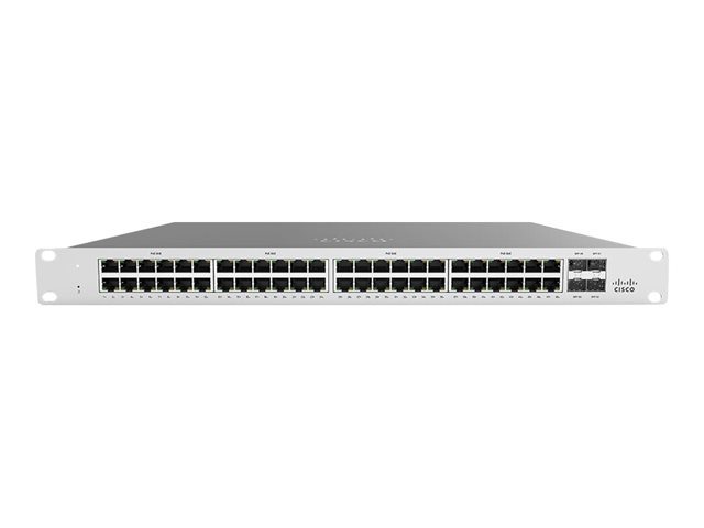 Cisco Meraki Cloud Managed MS120-48FP - Switch - Managed - 48 x 10/100/1000 (PoE) + 4 x Gigabit SFP - desktop, rack-mountable - PoE (740 W)