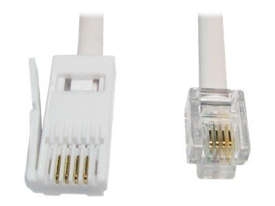 Cables Direct phone cable - 10 m - white