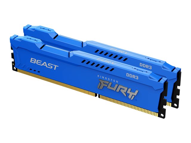 Kingston FURY Beast - DDR3 - kit - 16 GB: 2 x 8 GB - DIMM 240-pin - 1600 MHz / PC3-12800 - unbuffered