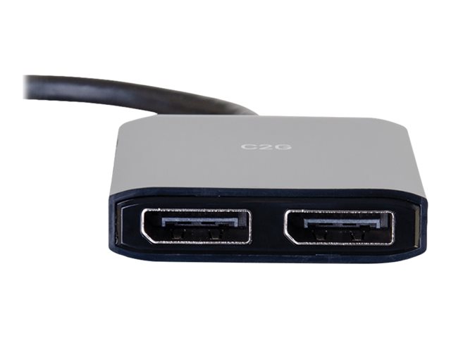 C2G DisplayPort 1.2 to Dual DisplayPort MST Hub - video/audio splitter - 2 ports